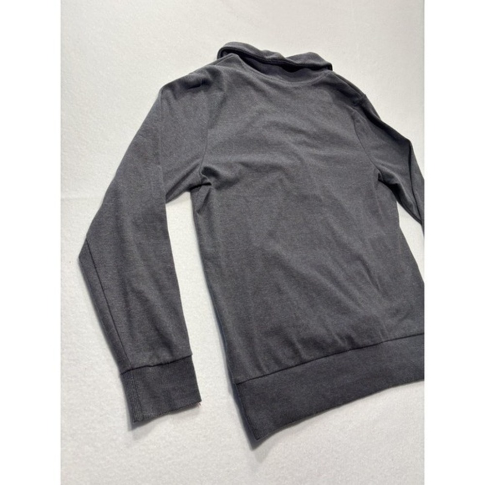 Banana Republic Mens Gray Shawl Collar Henley Sweatshirt Pockets Pullover L - Picture 13 of 14